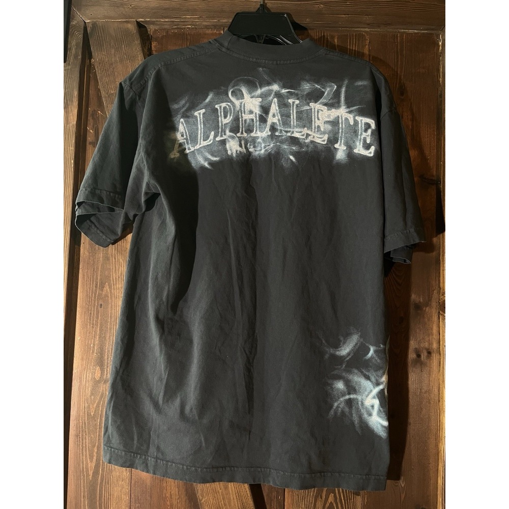 Alphalete LA Apparel 6.5oz Graphic Tie Dye Logo T-Shirt Men's M Blue Streetwear
